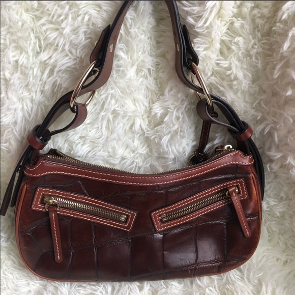 Dooney and Bourke Crocembossed hobo purse - Picture 2 of 7